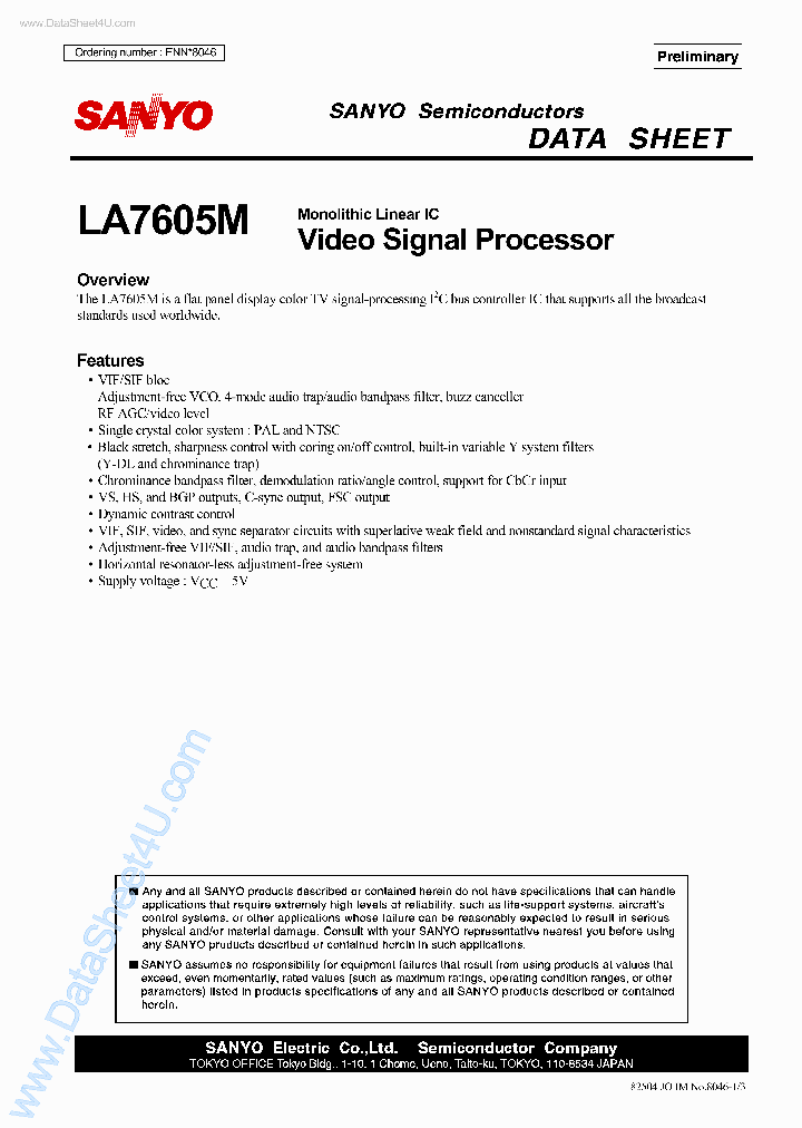 LA7605M_40377.PDF Datasheet
