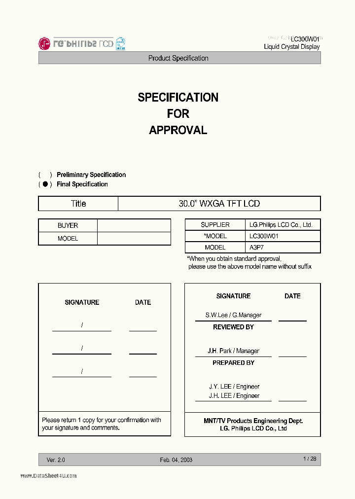 LC300W01_40659.PDF Datasheet
