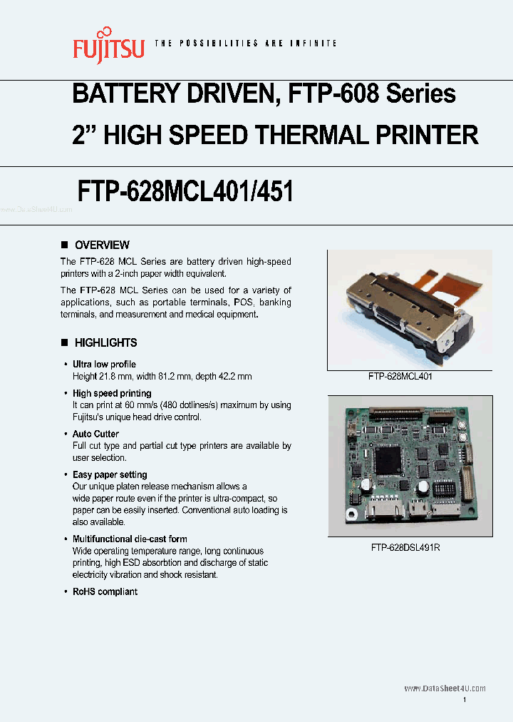 FTP-628MCL401_40682.PDF Datasheet