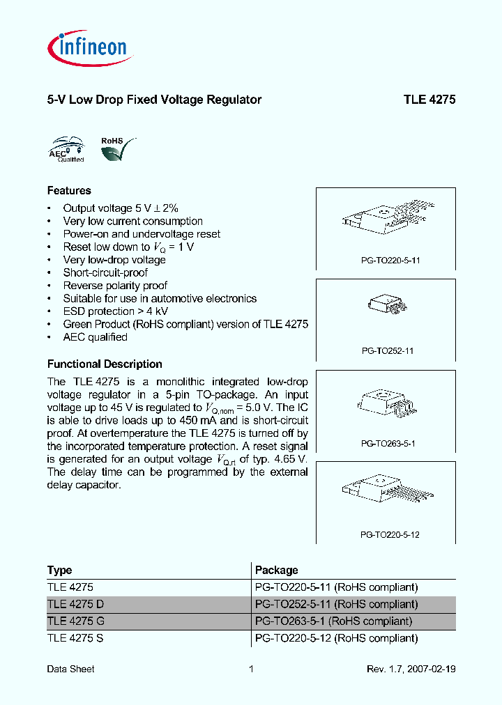 TLE4275_62886.PDF Datasheet
