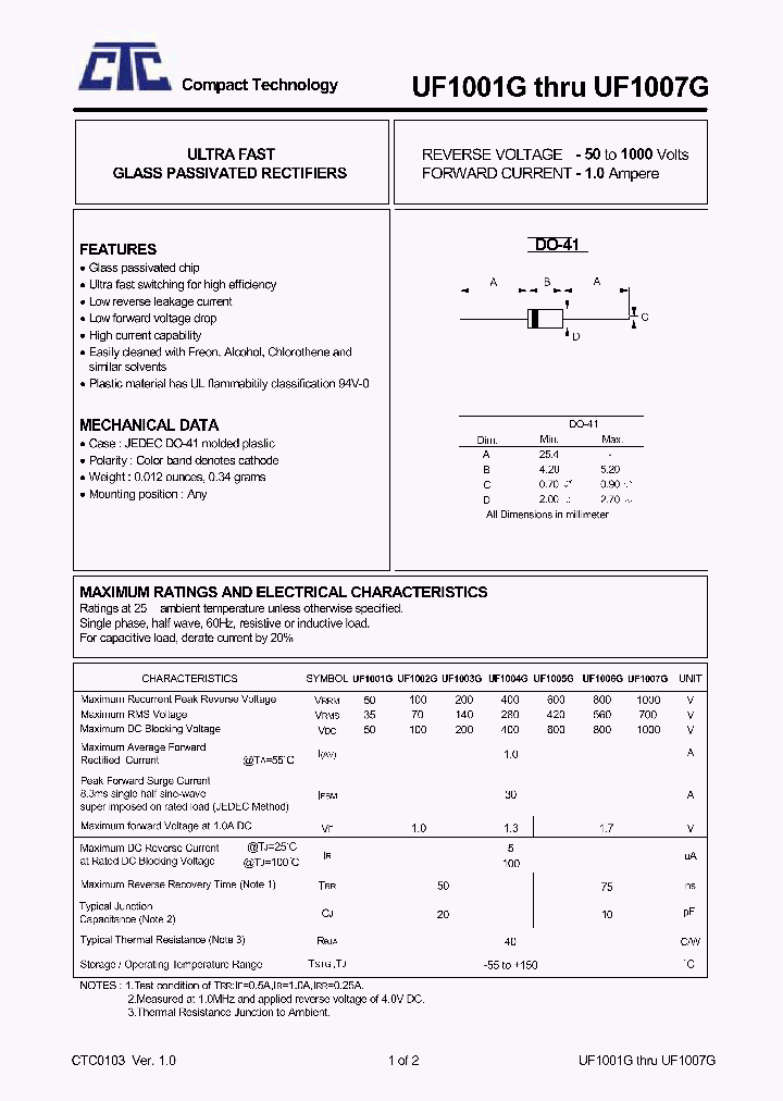 UF1004G_63776.PDF Datasheet