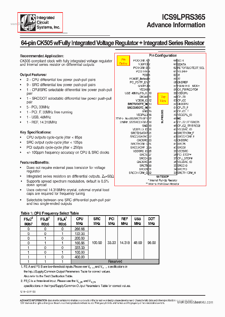 9LPRS365_41387.PDF Datasheet