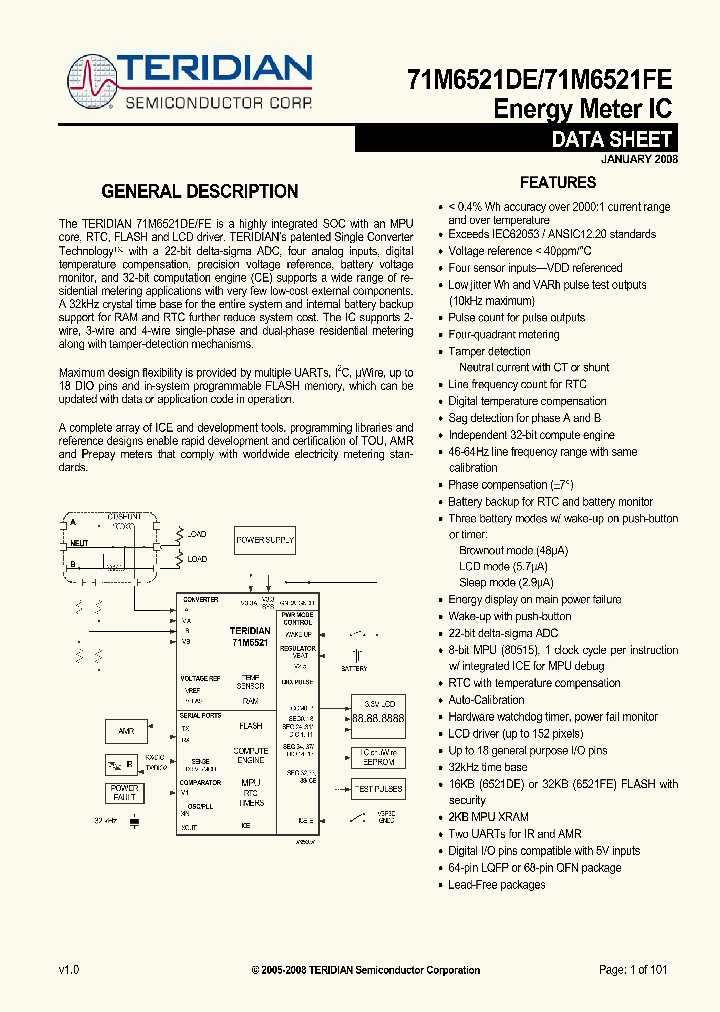 71M6521DE-IGTF_65109.PDF Datasheet