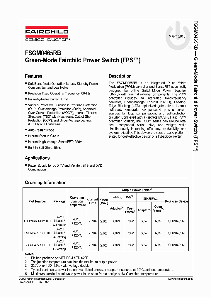 FSGM0465RBLDTU_67768.PDF Datasheet