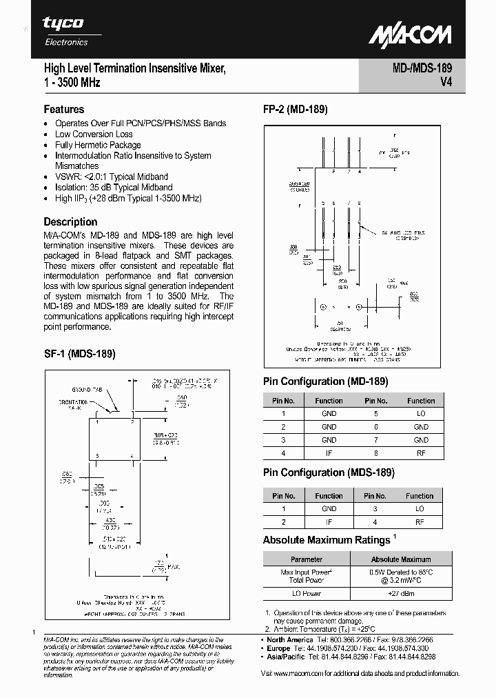 MDS-189PIN_41870.PDF Datasheet