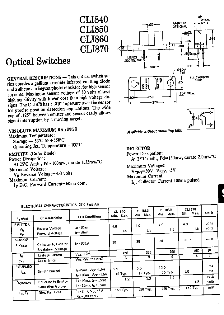 CLI840_68177.PDF Datasheet