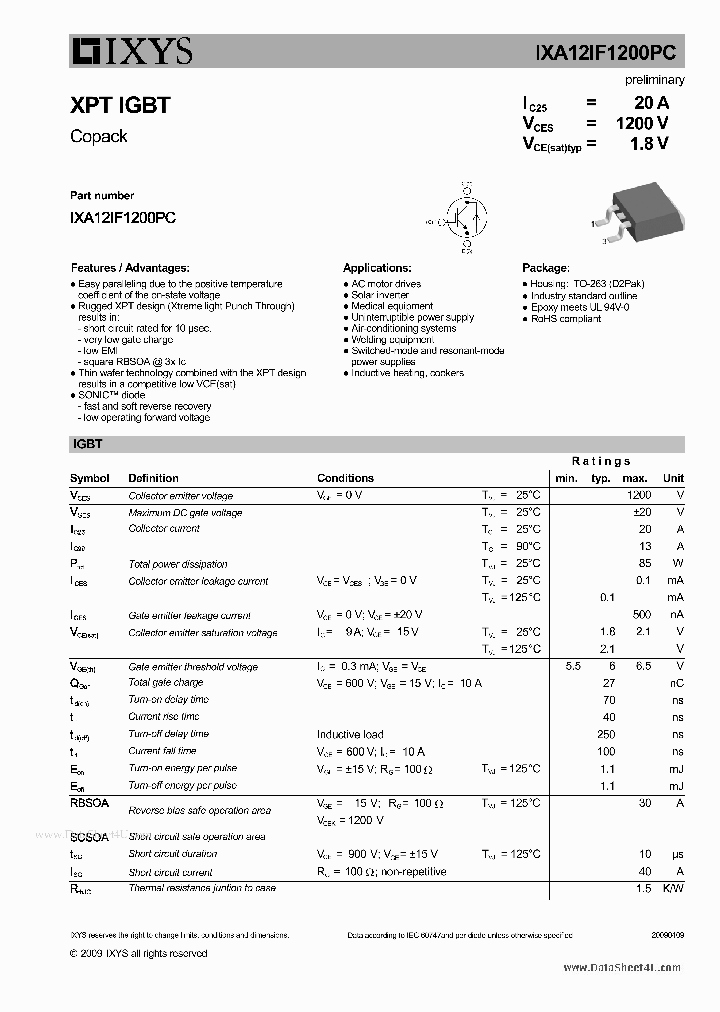 IXA12IF1200PC_42547.PDF Datasheet