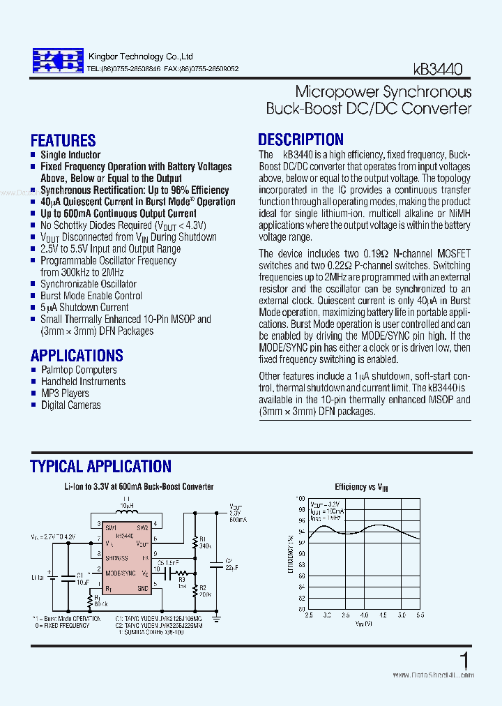 KB3440_43122.PDF Datasheet