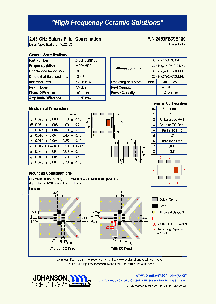 2450FB39B100_70367.PDF Datasheet