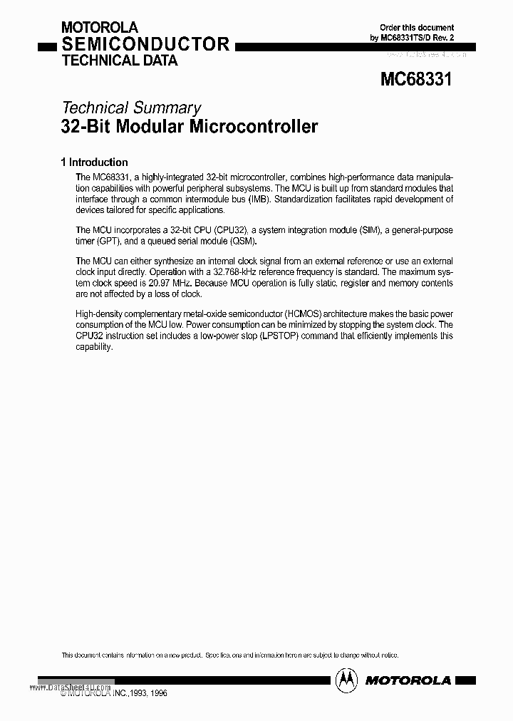 MC68331_70601.PDF Datasheet
