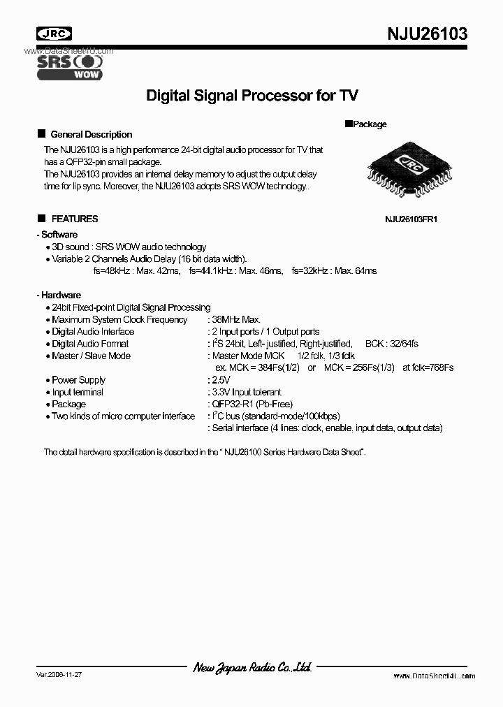 NJU26103_71416.PDF Datasheet
