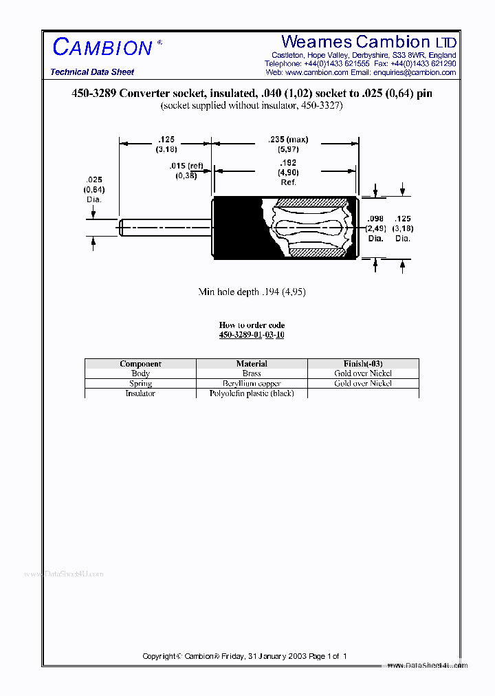 450-3289_71939.PDF Datasheet