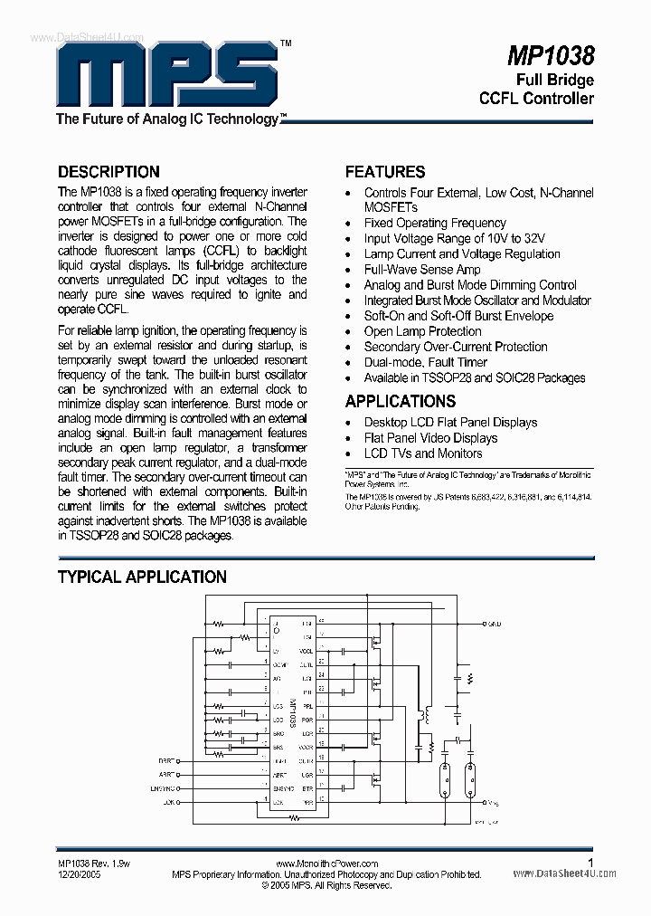 MP1038_73317.PDF Datasheet
