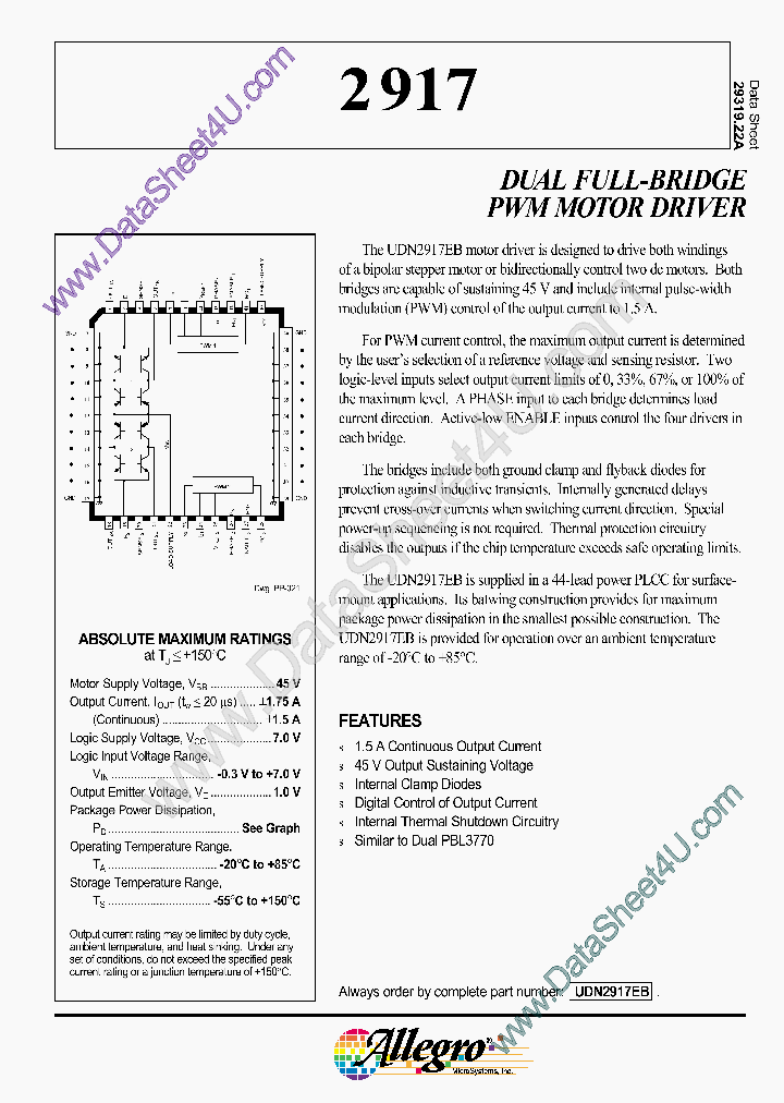 A2917_73531.PDF Datasheet