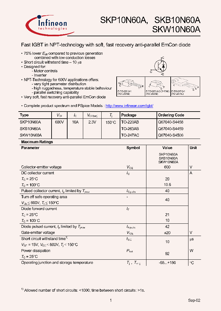SKP10N60A_71627.PDF Datasheet