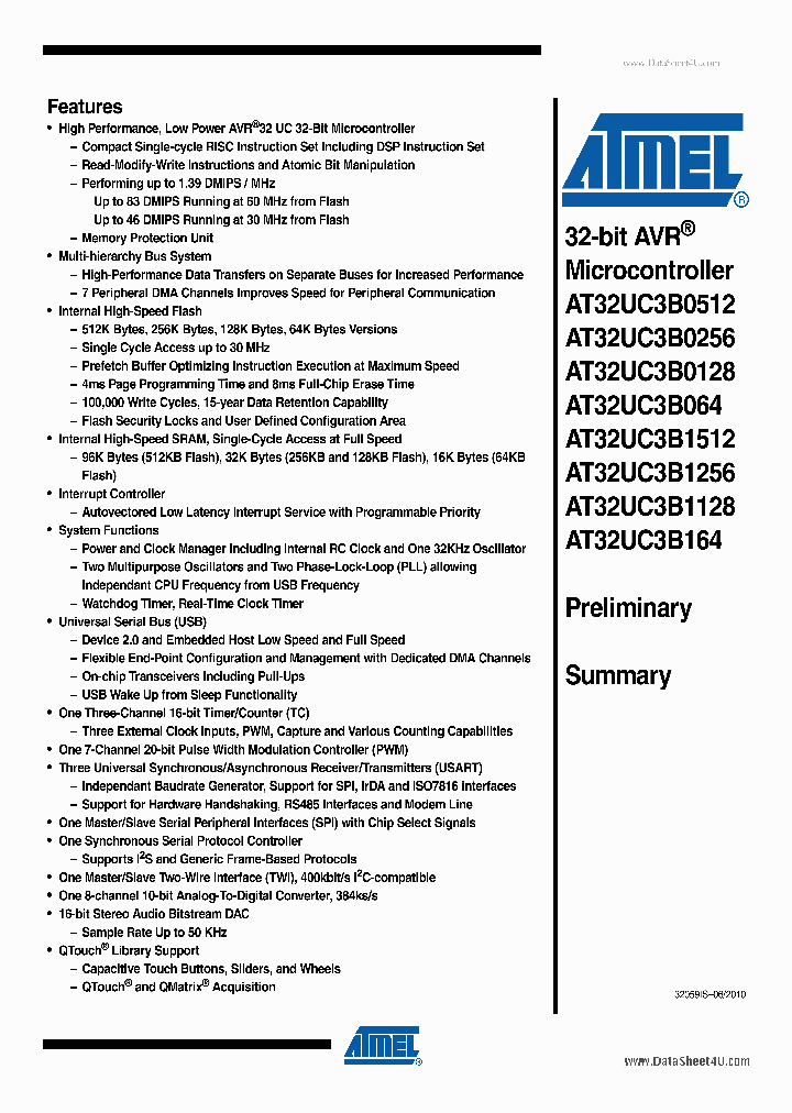 AT32UC3B0128_74990.PDF Datasheet