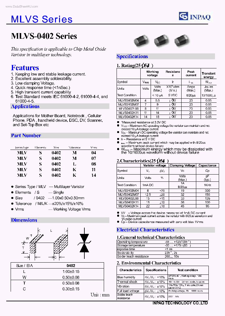 MLVS-0402_44212.PDF Datasheet