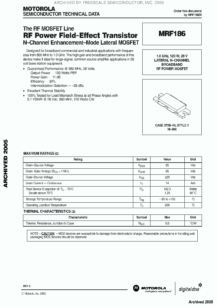 MRF186_79192.PDF Datasheet