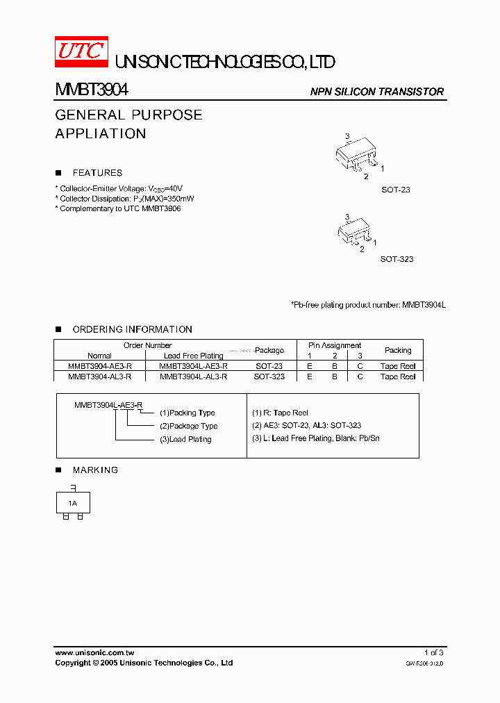 MMBT3904_44418.PDF Datasheet