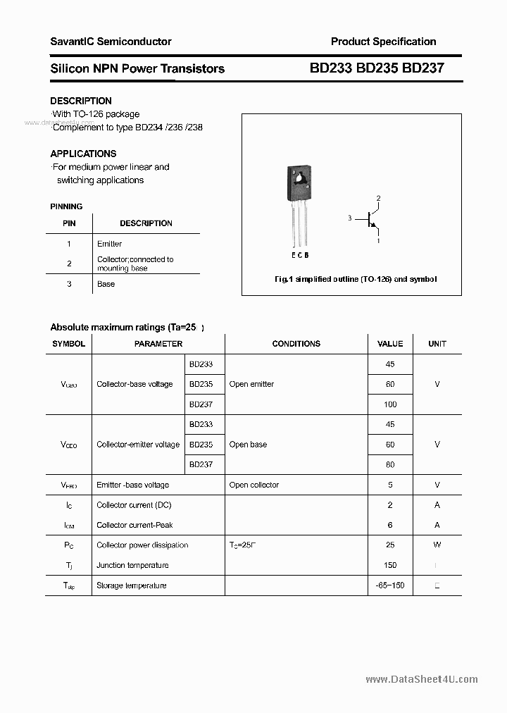 BD233_83084.PDF Datasheet