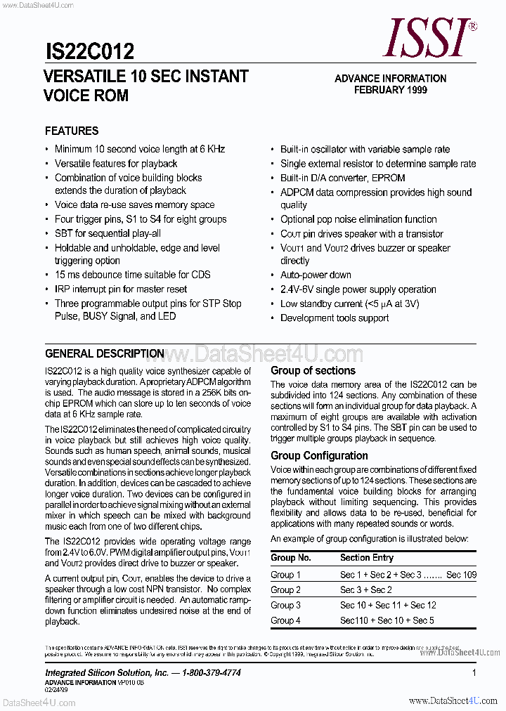 IS22C012_84569.PDF Datasheet