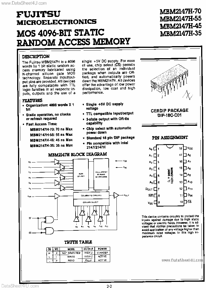 MBM2147H_44779.PDF Datasheet