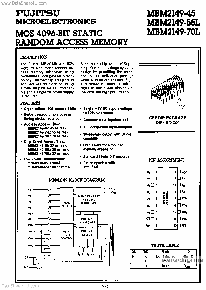 MBM2149_44780.PDF Datasheet