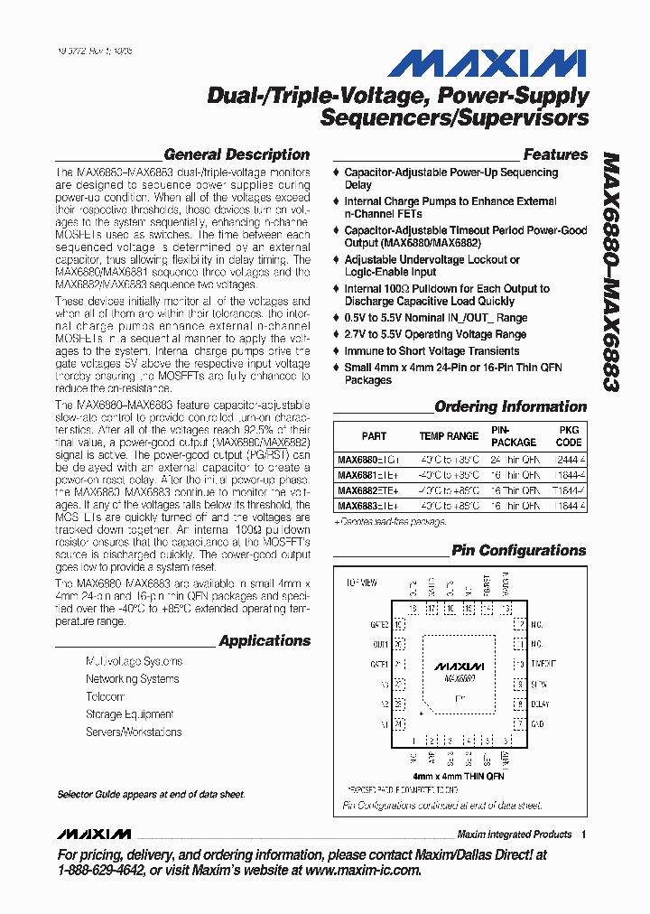 MAX6882ETE_86206.PDF Datasheet