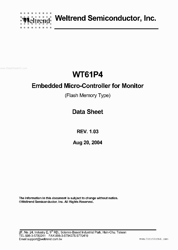 61P4-K420WT_88312.PDF Datasheet