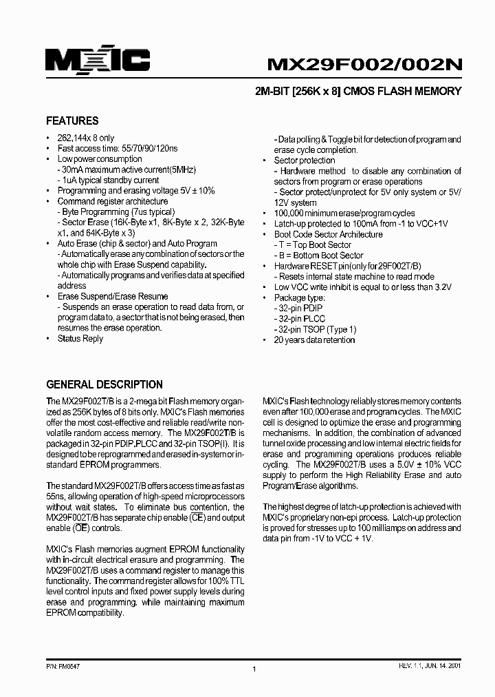 29F002_45110.PDF Datasheet