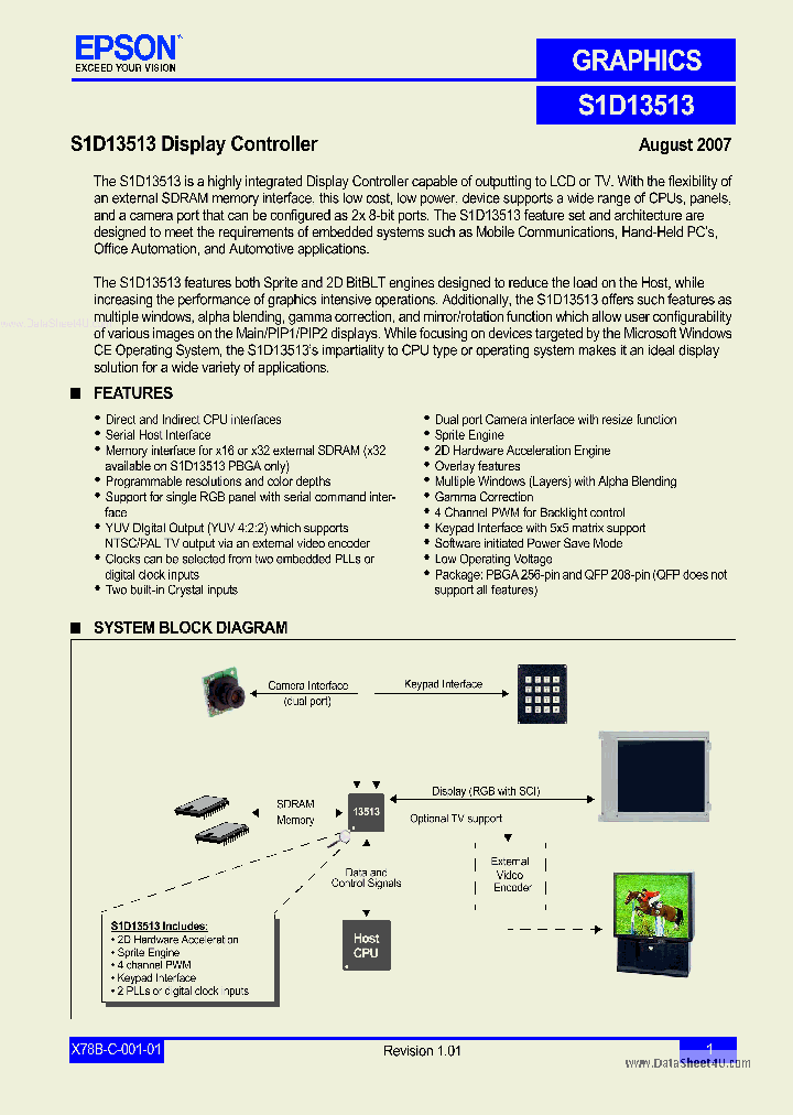 S1D13513_45270.PDF Datasheet