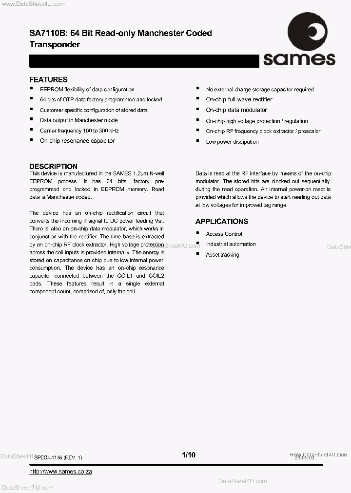 SA7110B_45456.PDF Datasheet