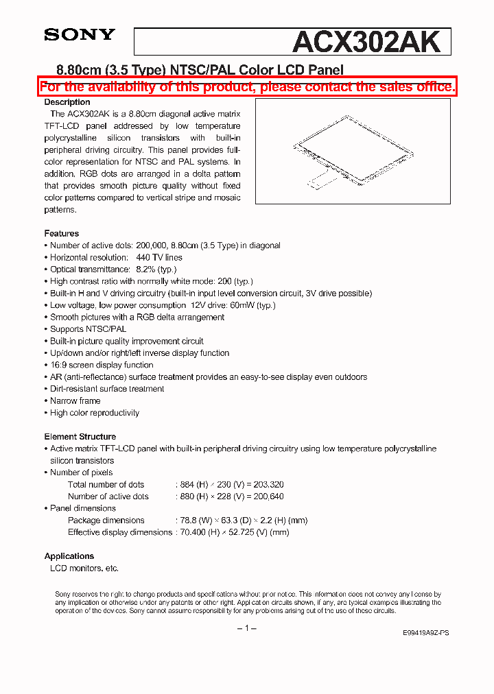 ACX302AK_99797.PDF Datasheet