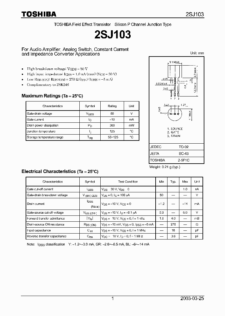 2SJ103_107509.PDF Datasheet