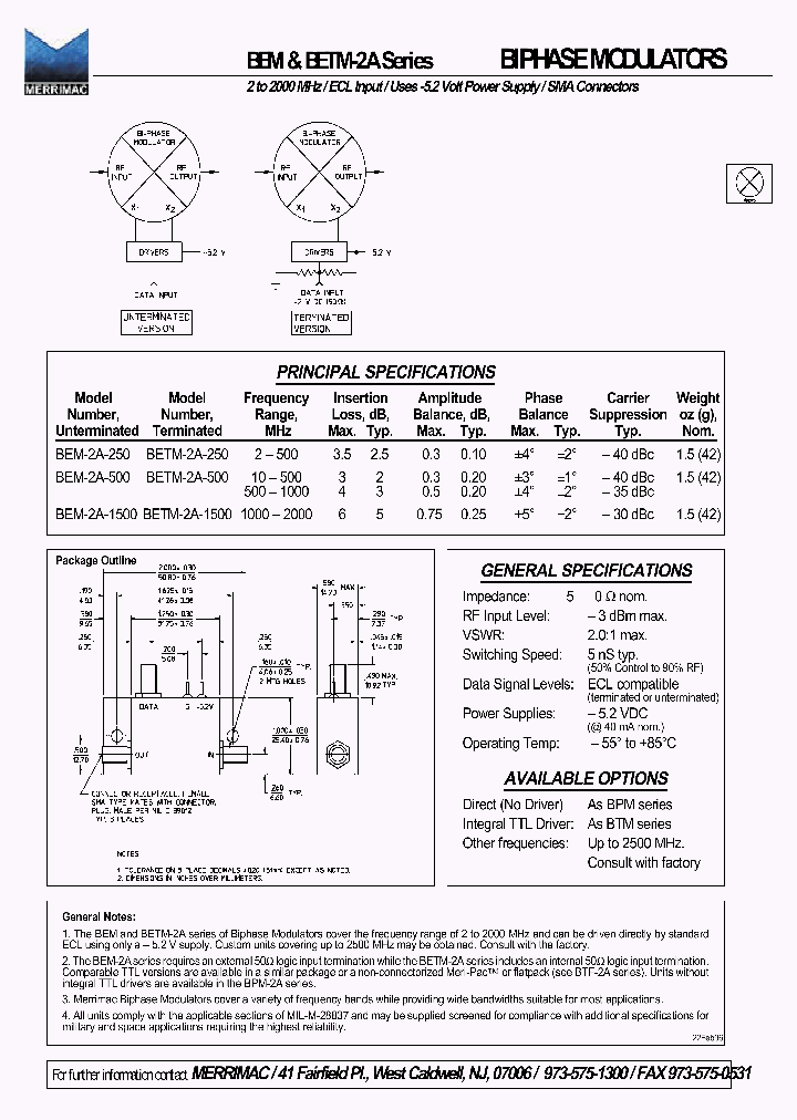 BEM-2A-500_111883.PDF Datasheet