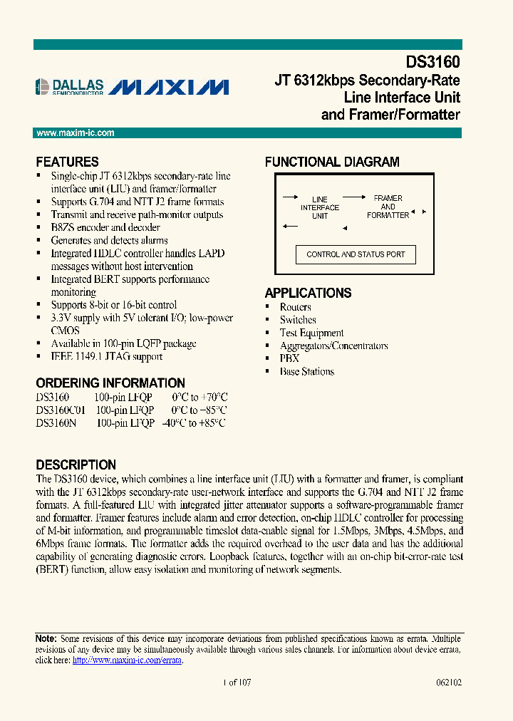 DS3160_100477.PDF Datasheet