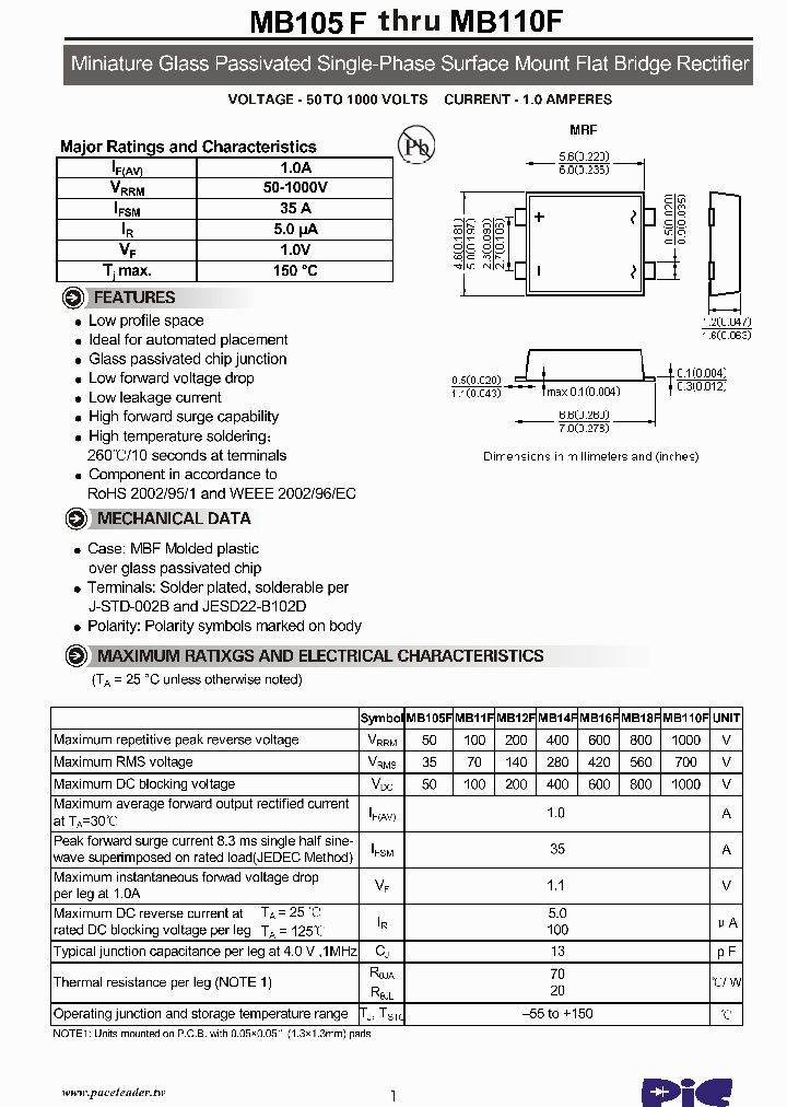 MB105F_116467.PDF Datasheet
