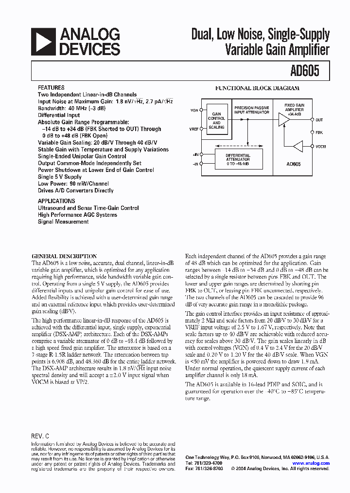 AD605-EB_117576.PDF Datasheet
