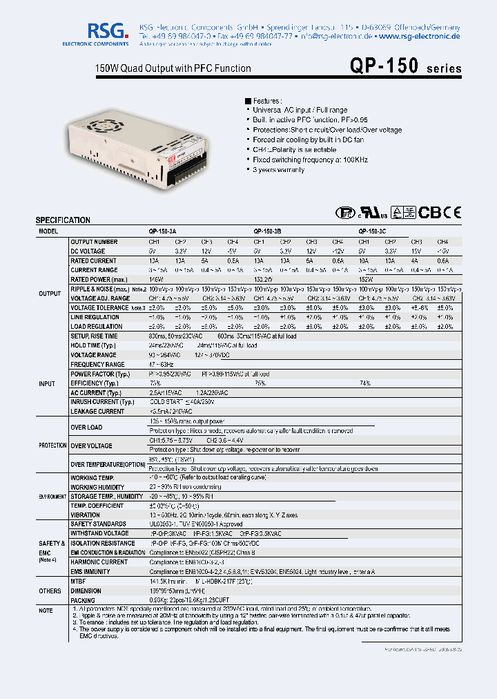 QP-150-3A_121328.PDF Datasheet