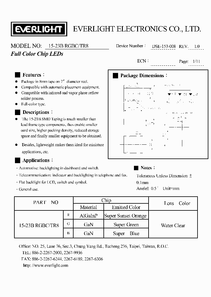 15-23BRGBCTR8_115196.PDF Datasheet