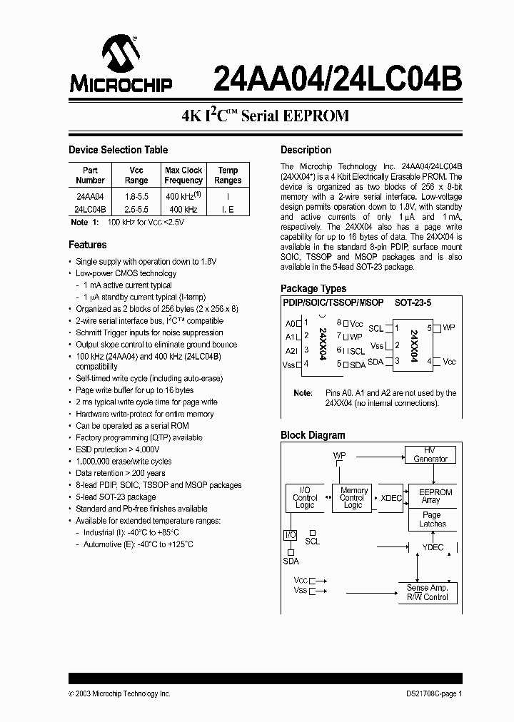 24AA04T-IMS_127556.PDF Datasheet