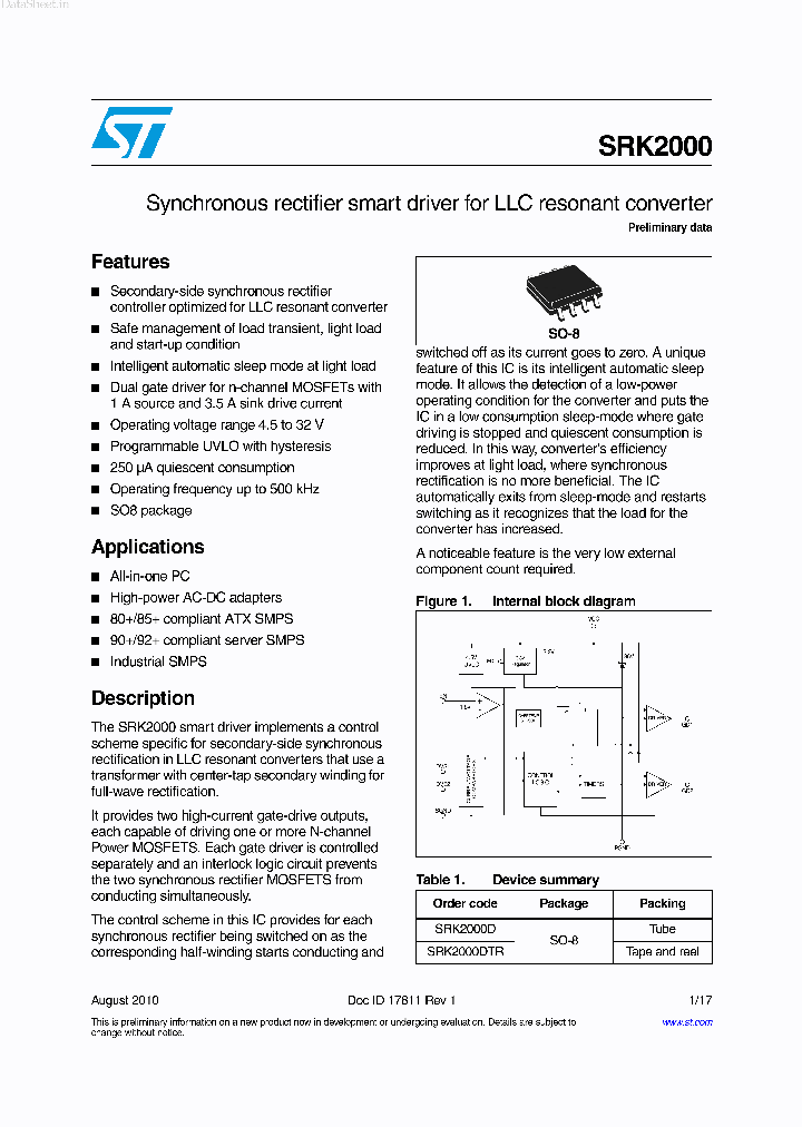 SRK2000_132976.PDF Datasheet