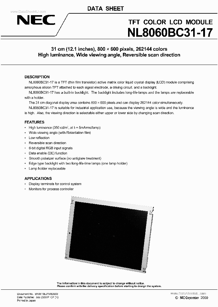 NL8060BC31-17_132670.PDF Datasheet