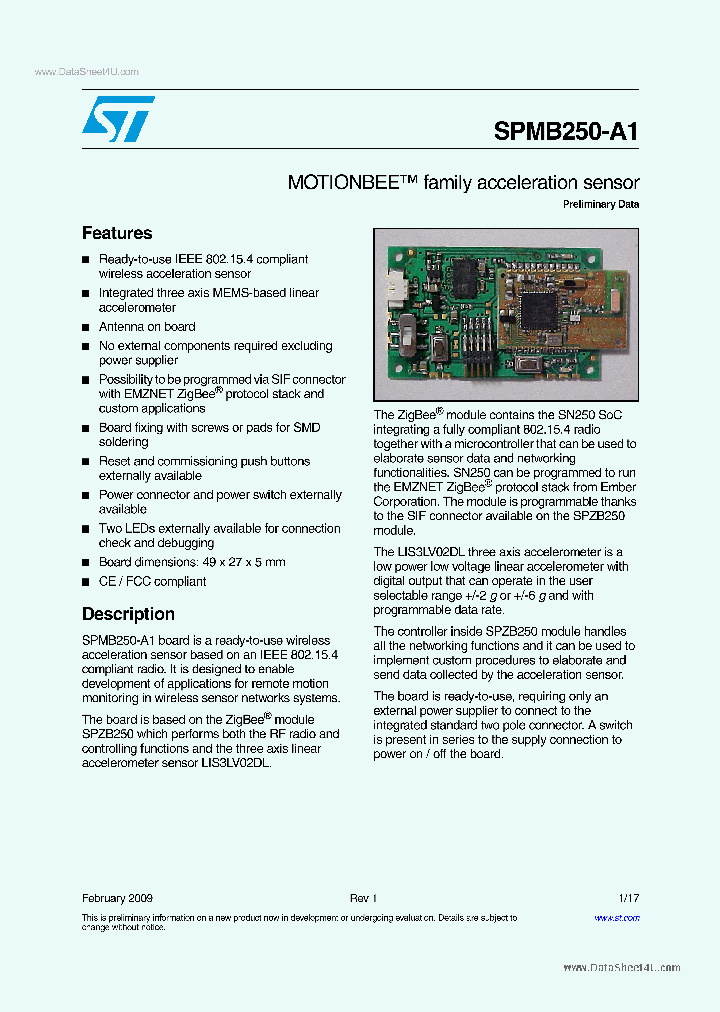 SPMB250-A1_134120.PDF Datasheet