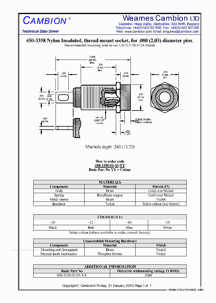 450-3358_134206.PDF Datasheet