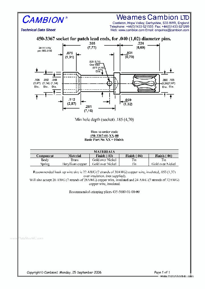 450-3367_134209.PDF Datasheet