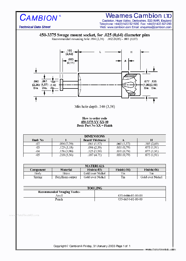450-3375_134211.PDF Datasheet