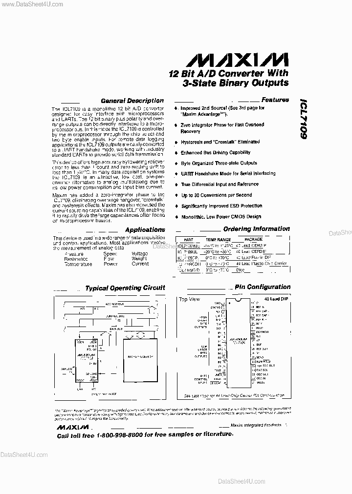 ICL7109CD_134294.PDF Datasheet