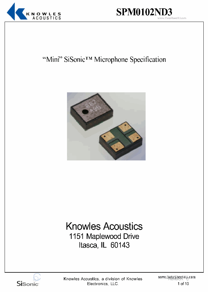 SPM0102ND3_134101.PDF Datasheet