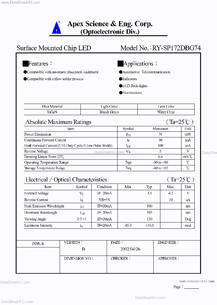 RY-SP172DBG74_134533.PDF Datasheet